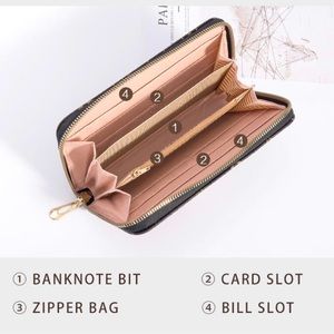 Ladies long wallets with wrist strap ( brand new)